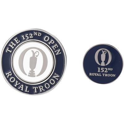 The Open 152nd Royal Troon Ballmarker-Geschenkset – Marineblau Image