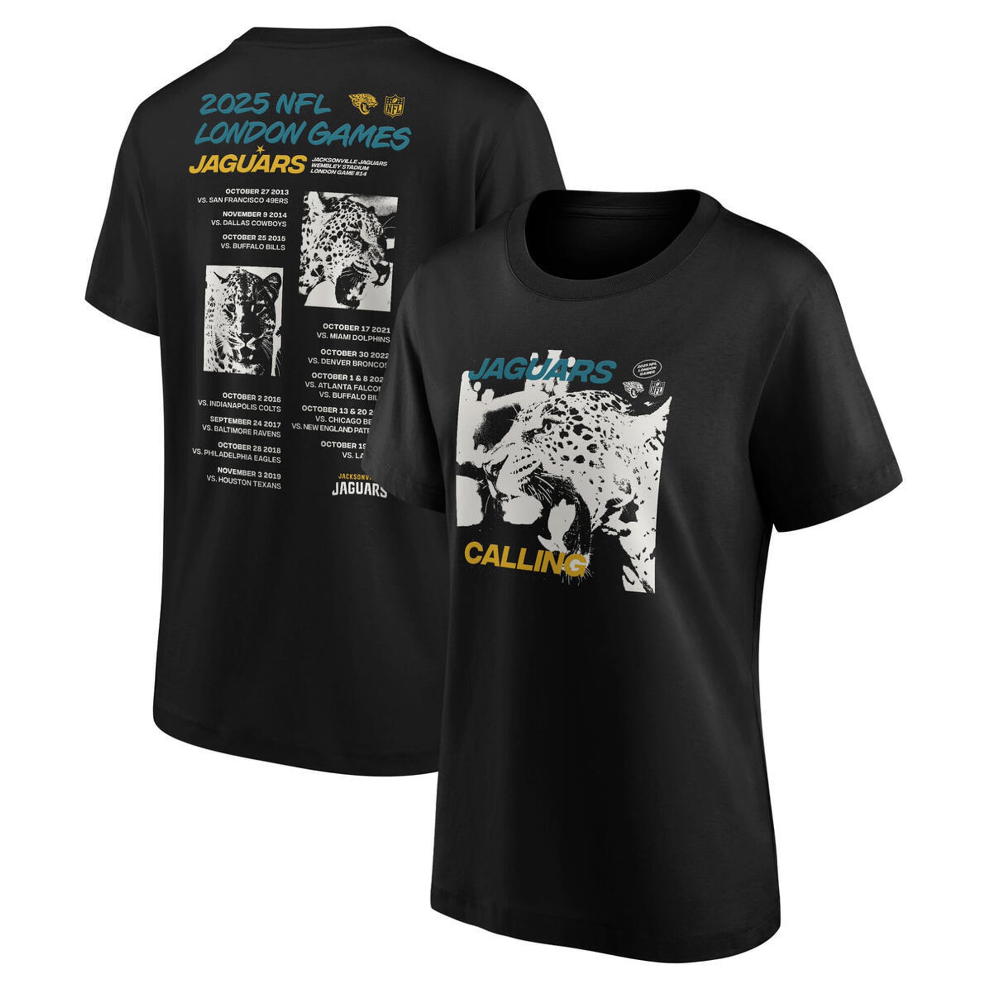 Jacksonville Jaguars Hometown to London T-Shirt - Damen