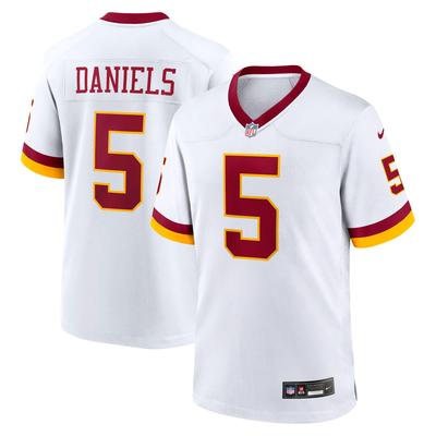 Washington Commanders Nike Game Sekundär Ausweichtrikot - Weiß - Jayden Daniels - Herren Image