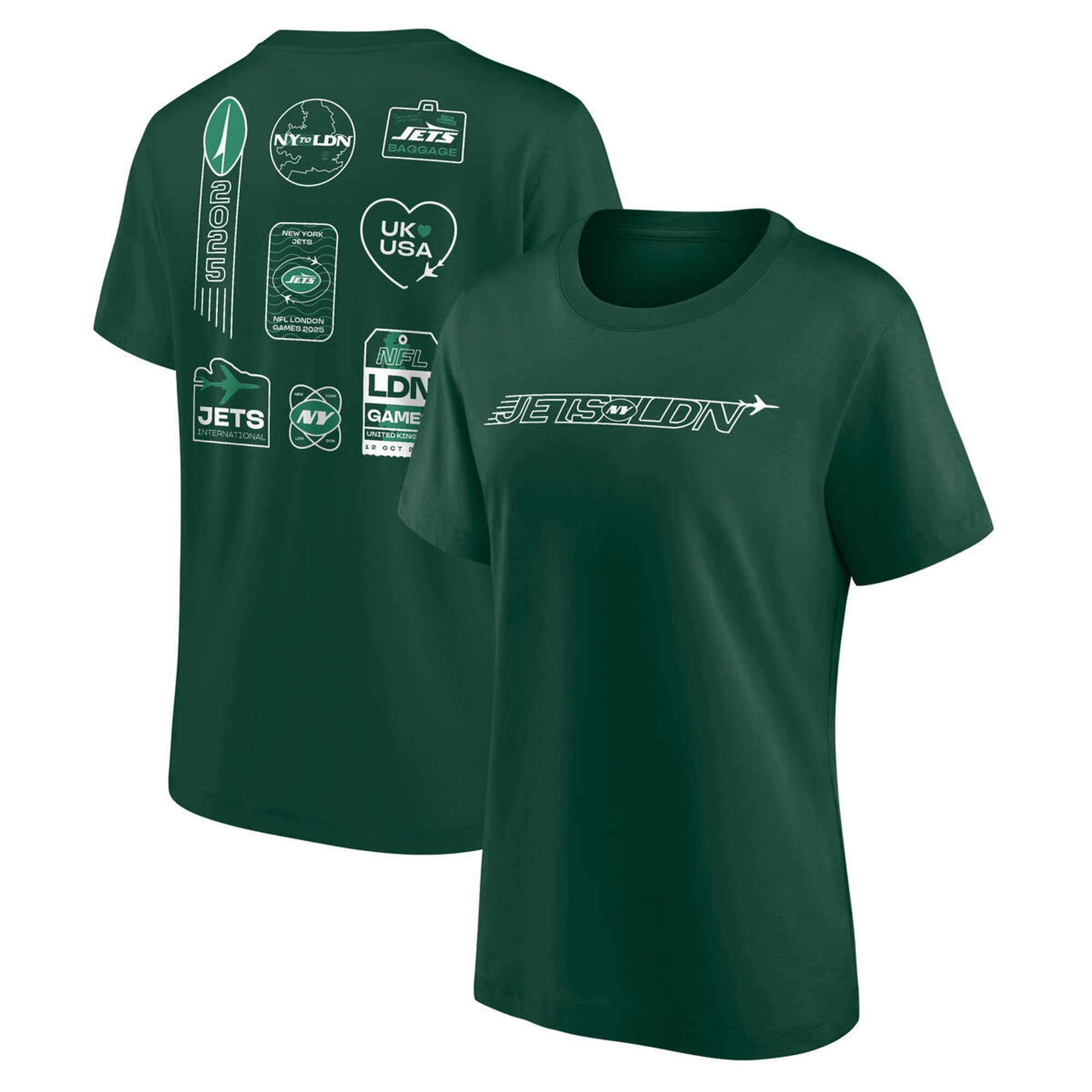 New York Jets Hometown to London T-Shirt - Damen