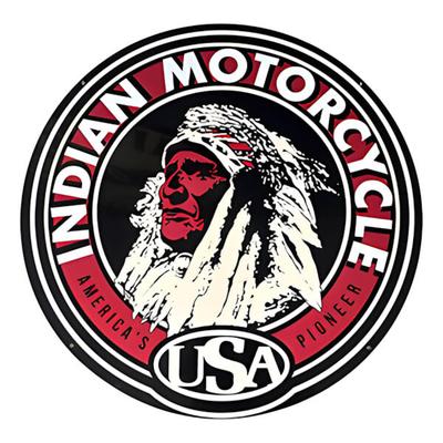 PERGL Indian Motorcycle 36-Inch Metal Sign