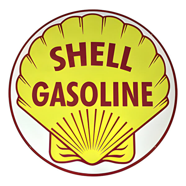 PERGL Shell Gasoline 36-Inch Metal Sign