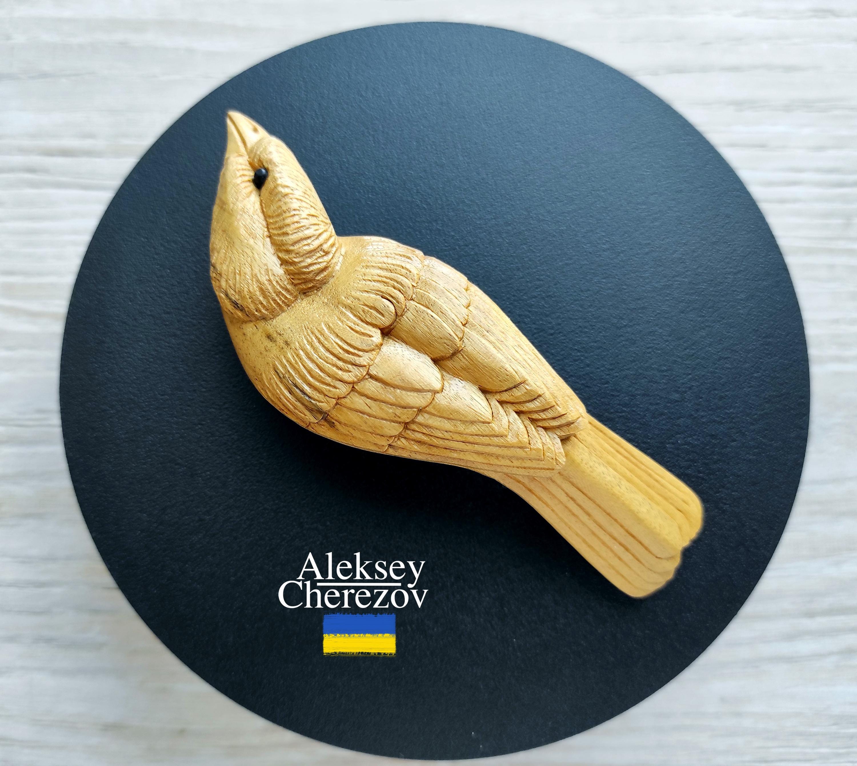 Fermaglio per capelli in legno a forma di uccello, fermaglio per capelli fatto a mano. Fermaglio per capelli intagliato a forma di uccello, mollette p