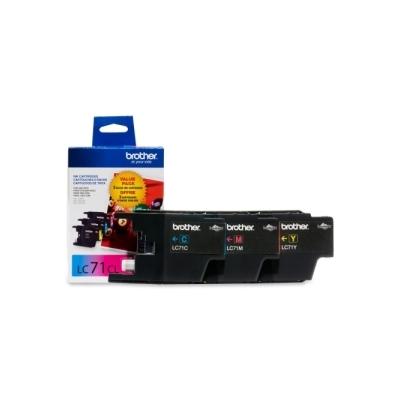 Brother BRTLC713PKS LC61CL Value Pack Ink Cartridges, 3 Per Pack, 1 Cyan, 1 Magenta, 1 Yellow, 300 P