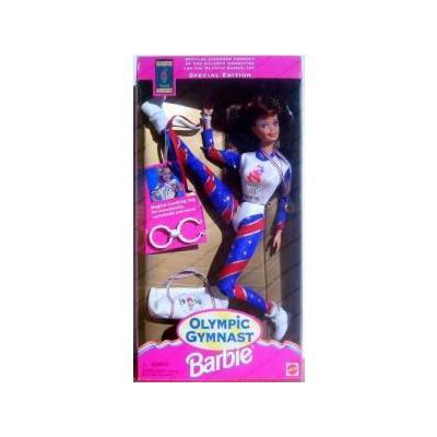 Olympic Gymnast Barbie Doll - 1996 Atlanta Games Auburn Hair 1995