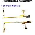 Cavo flessibile per iPod Nano 5 5a generazione Nero Bianco Cuffie Jack audio Interruttore di mantenimento Modulo microfono Cavo flessibile Parte di riparazione del nastro