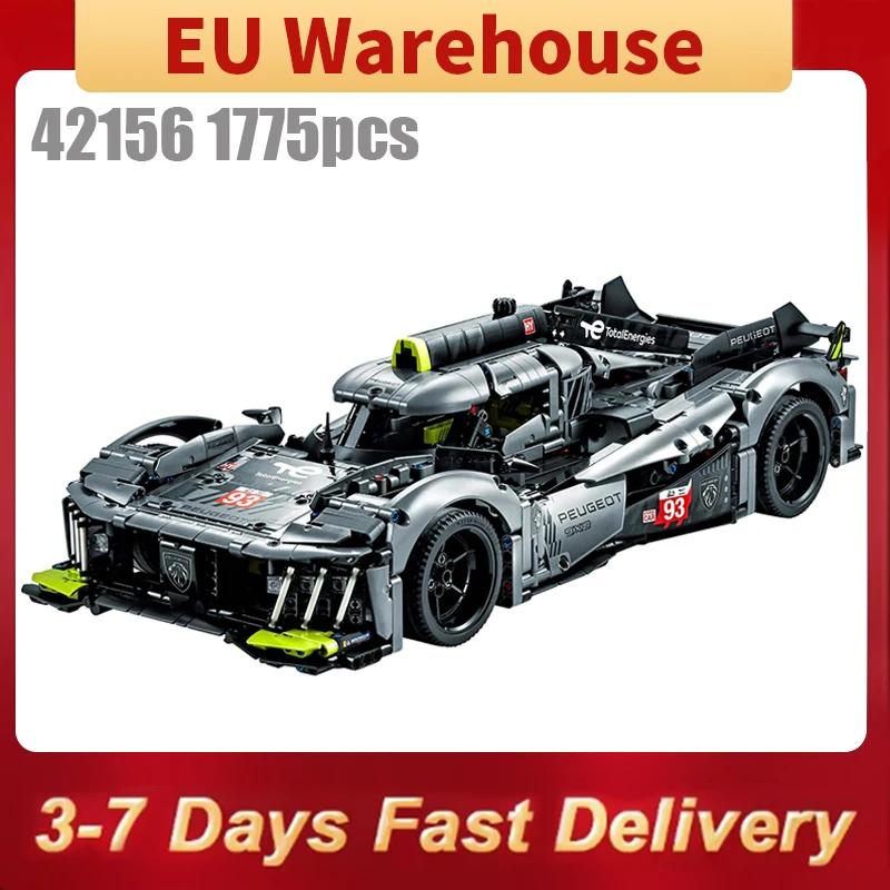 1775 Stück Auto Bausteine Hybrid Hypercar Modell Ziegel Spielzeug Kinder Erwachsene Geburtstag Weihnachtsgeschenke Kompatibel mit Set 42156 Image