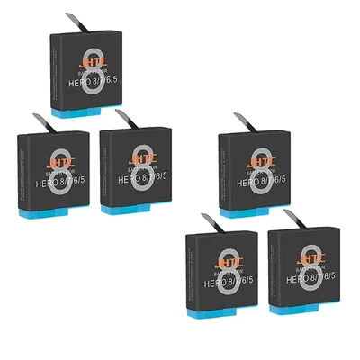JHTC Battery For Gopro Hero 8 7 6 5 Battery 1500mah For GoPro 8 Black Batteries Sports Camera Accessories