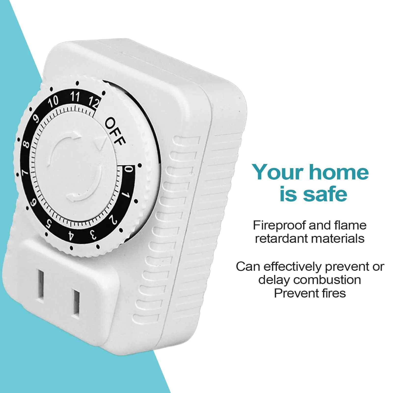 Innen-Timer-Steckdose, präzise Plug-in-Timer für den Innenbereich, automatische Abschaltung, benutzerfreundliche, vielseitige Funktionssteckdose für den Urlaub Image