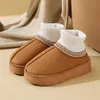 Winter frauen Hause Hausschuhe Flauschigen Luxus Design Frau Schuhe Innen Flache Plüsch Stiefeletten Weibliche Casual Fuzzy Pelz Schnee Booties
