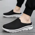 Ciabatte casual da uomo Pantofole piatte traspiranti in rete Scarpe estive da coppia Mocassini Scarpe moda Pantofole da strada da uomo Infradito Taglia 48