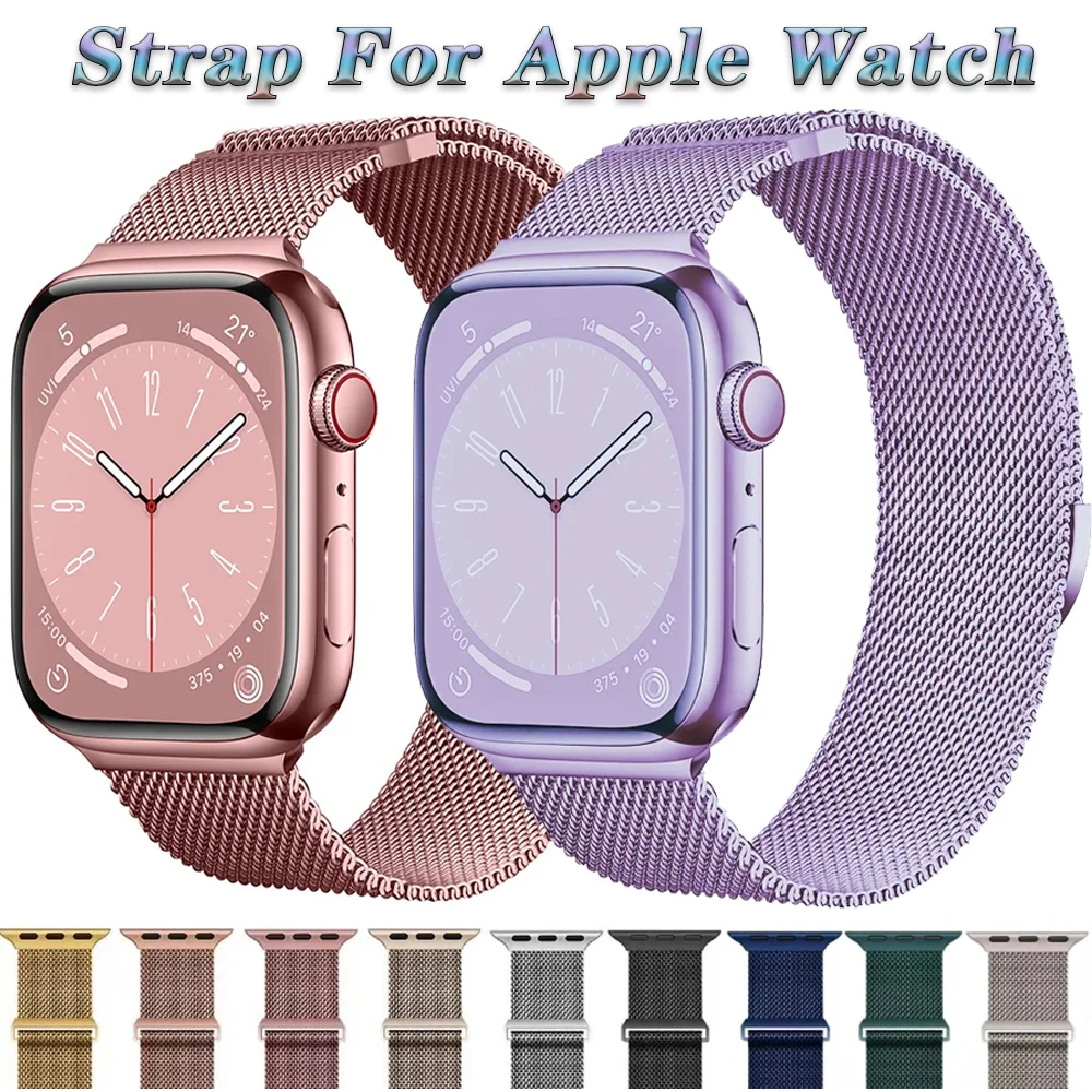 Magnetisches Milanaise-Armband für Apple Watch Band 10 9 8 7 46 mm 42 mm 45 mm 41 mm Ultra 49 mm Metallarmband iWatch 654 SE 44 mm/40 mm Gürtel Image