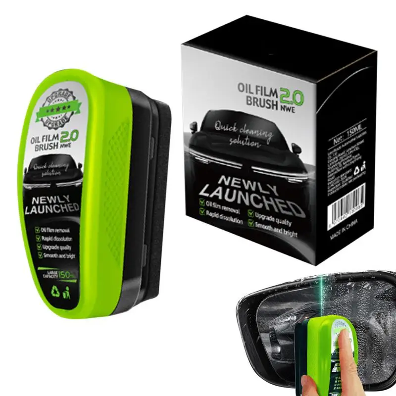 Glasreinigungsbrett, Auto-Windschutzscheiben-Reinigungsbürste, starker Fleckenentferner der Frontscheibe, verhindert Regen und Nebel, reinigt das Glas Image