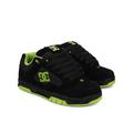 Sneaker DC SHOES "DC Coiler", Gr. 10(43), gelb (schwarz, lime), 42.52% Leder, 34.74% Synthetikmaterial, 22.74% Polyester, Schuhe