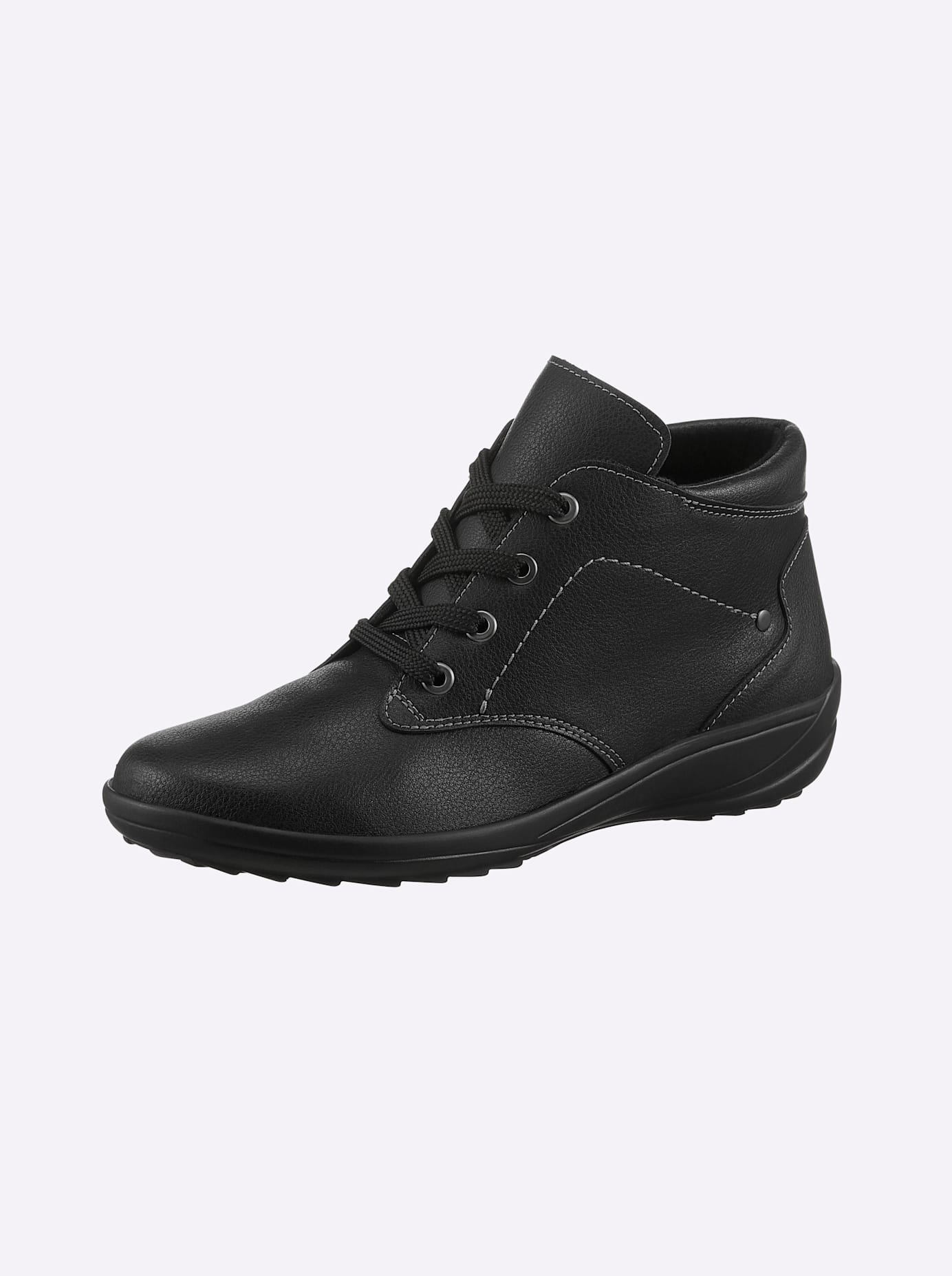 Stiefelette CLASSIC, Damen, Gr. 41, grau (graphit), Glattleder, Rindsleder, Schuhe