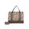 Henkeltasche FRITZI AUS PREUSSEN "Leo Camel", Damen, Gr. B/H/T: 40cm x 29.5cm x 14cm, beige (beige, braun), Baumwolle, Taschen, aus robustem Canvas