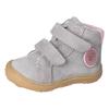 Lauflernschuh PEPINO BY RICOSTA "Gedo WMS: normal", Kinder, Gr. 24, grau, Leder, casual, Schuhe, Barfußschuh mit hochgezogener Zehenkappe, Größenschablone zum Download