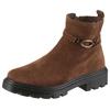 Stiefelette ARA "MANCHESTER", Damen, Gr. 5,5 (38,5), braun (dunkelbraun), Veloursleder, unifarben, klassisch, Schuhe, Biker Boots, Stiefel in Komfortweite H (= sehr weit)