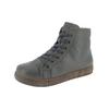 Schnürstiefelette ANDREA CONTI "Andrea Conti Stiefelette Leder", Damen, Gr. 38, grau, Leder, casual, Schuhe