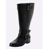 Weitschaftstiefel SHEEGO, Damen, Gr. 44, schwarz, Lederimitat, Schuhe
