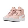 Sneaker PUMA "CARINA 3.0 MID WTR PS", Gr. 33, rose quartz, puma weiß, Synthetik, sportlich, Schuhe