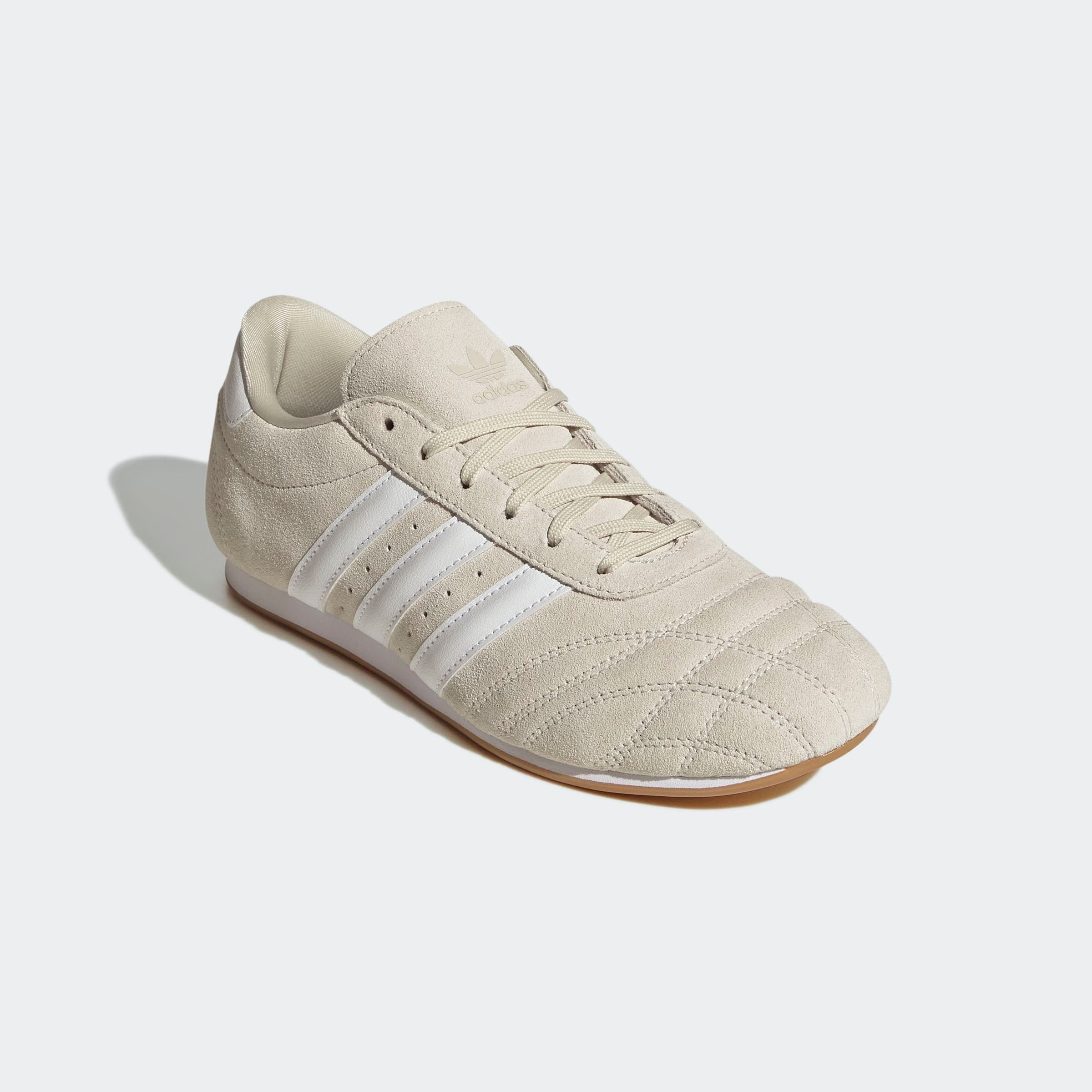 Sneaker ADIDAS ORIGINALS "ADIDAS TAEKWONDO SCHNÜRSCHUH", Gr. 43, weiß (aluminium, cloud weiß, gum 3), Leder, Synthetik, Schuhe