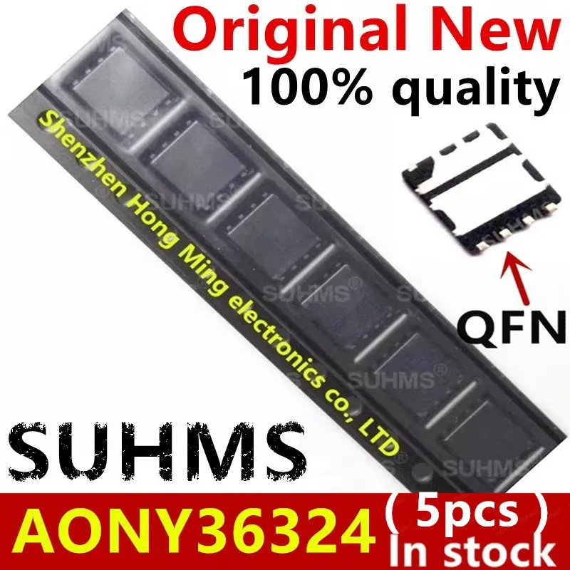(5piece)100% New AONY36324 AON36324 AO36324 36324 QFN-8 Chipset