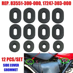12pcs Motorcycle Modification Covers Motorcycle Body Side Cover Rubber Grommet Fairing Washer Bolts Motorcycle Accessories