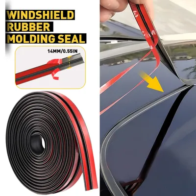 1Pcs 20FT Windshield Rubber Molding Seal Trim Universal for Windscreen and Sunroof Car Accessories