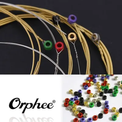 Orphee TX620 6pcs Acoustic Folk Guitar String Set (.010-.047) Phosphor Bronze Extra Light Tension