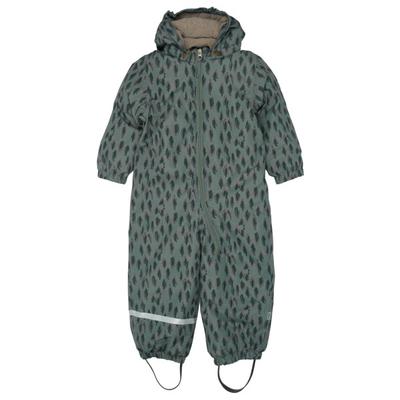 Mikk-Line - Kid's Snow Suit AOP - Overall Gr 122 grau/oliv Image