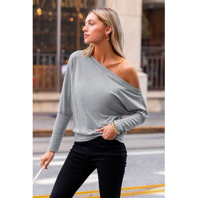 Stay Present Grey Top
