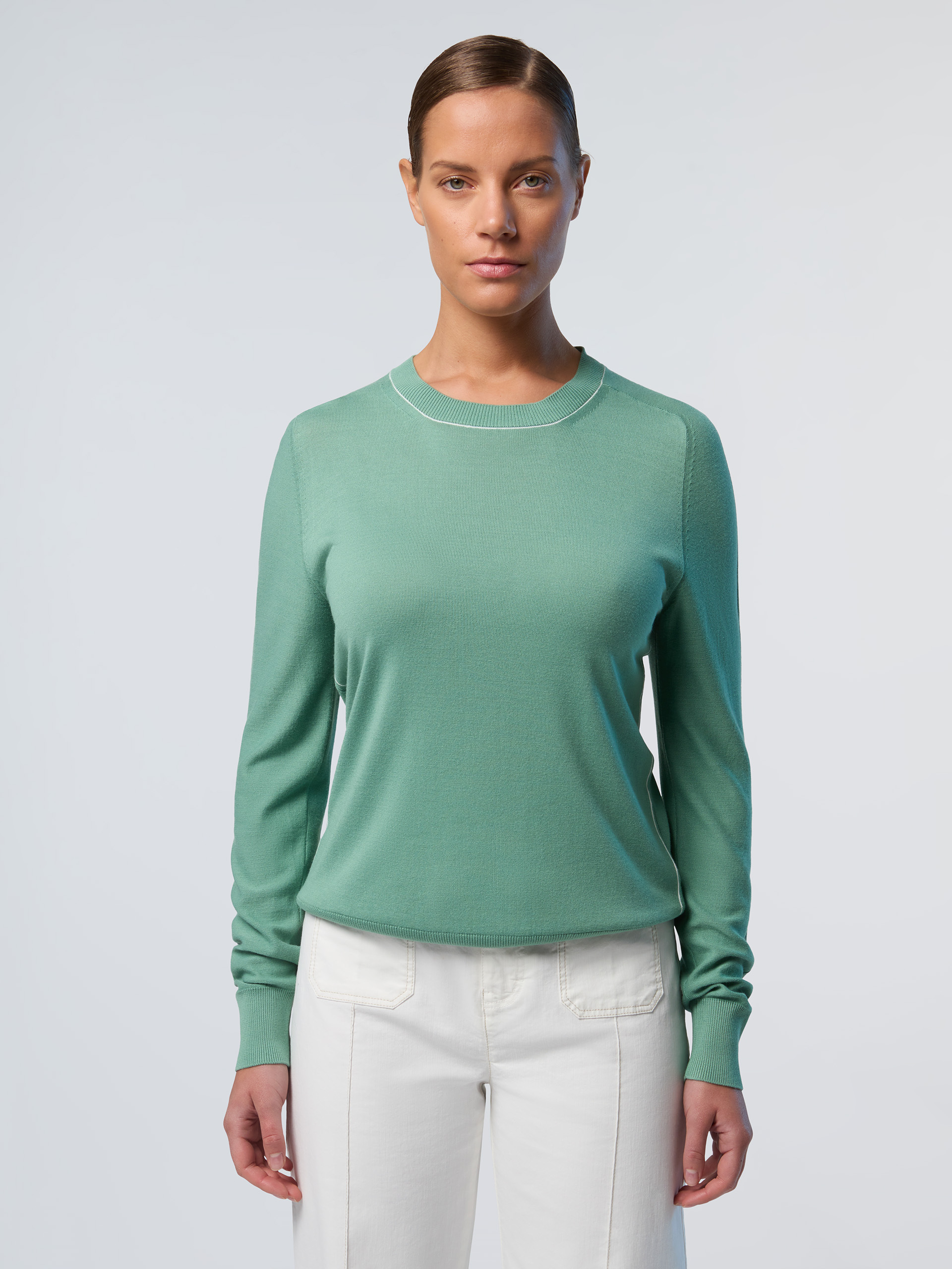 North Sails Pullover Aloe Vera mit Rundhalsausschnitt Image