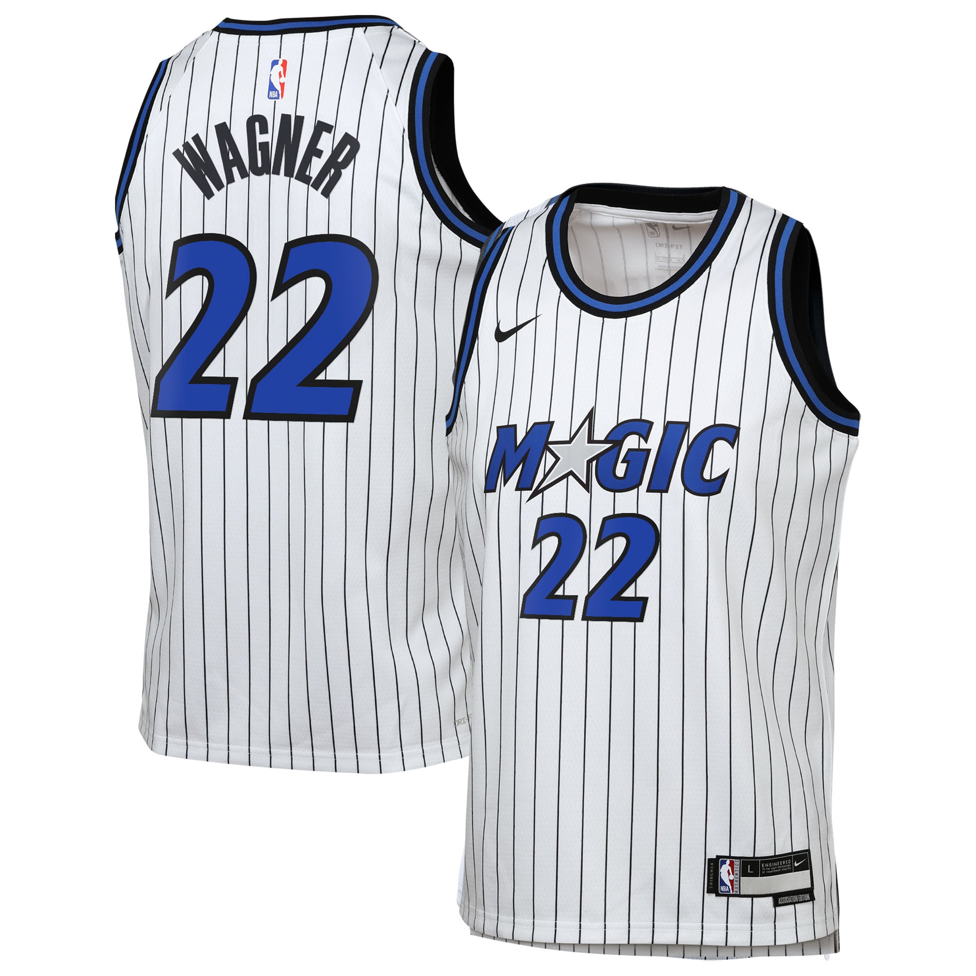Maillot Nike Réplique Association Swingman des Orlando Magic - Blanc - Franz Wagner - Jeunes - unisexe Taille: L (14/16)