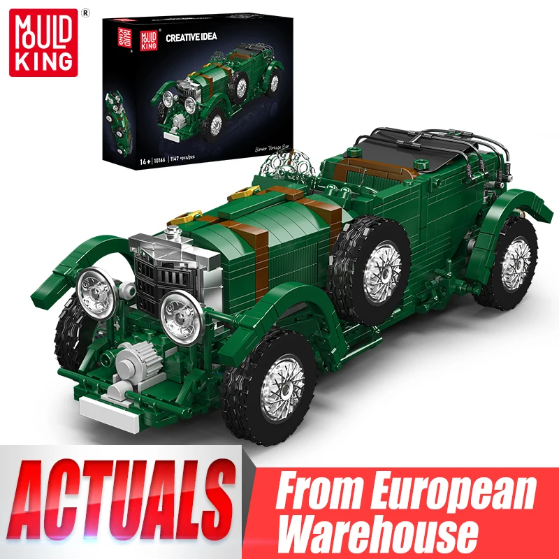 Mould King 10166, technisches Auto, Spielzeug, MOC-Gebläse, Oldtimer, Baustein, Montage, Oldtime-Auto, Ziegel, Kinder, Weihnachtsgeschenk Image