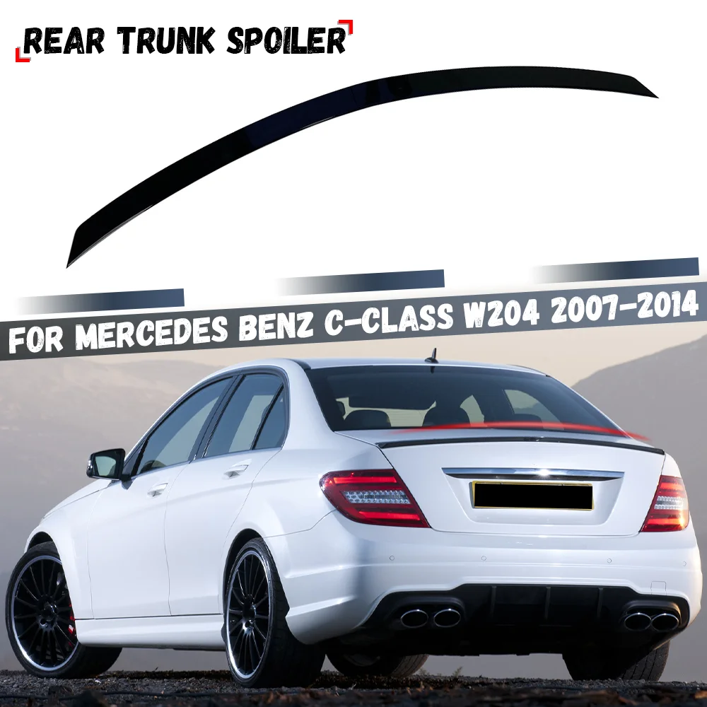 Für Mercedes Benz C-Klasse W204 2007-2014 C180 C250 C300 C63 AMG Hinten Dach Boot Stamm spoiler Schwanz Flügel Lip Body Kit Image