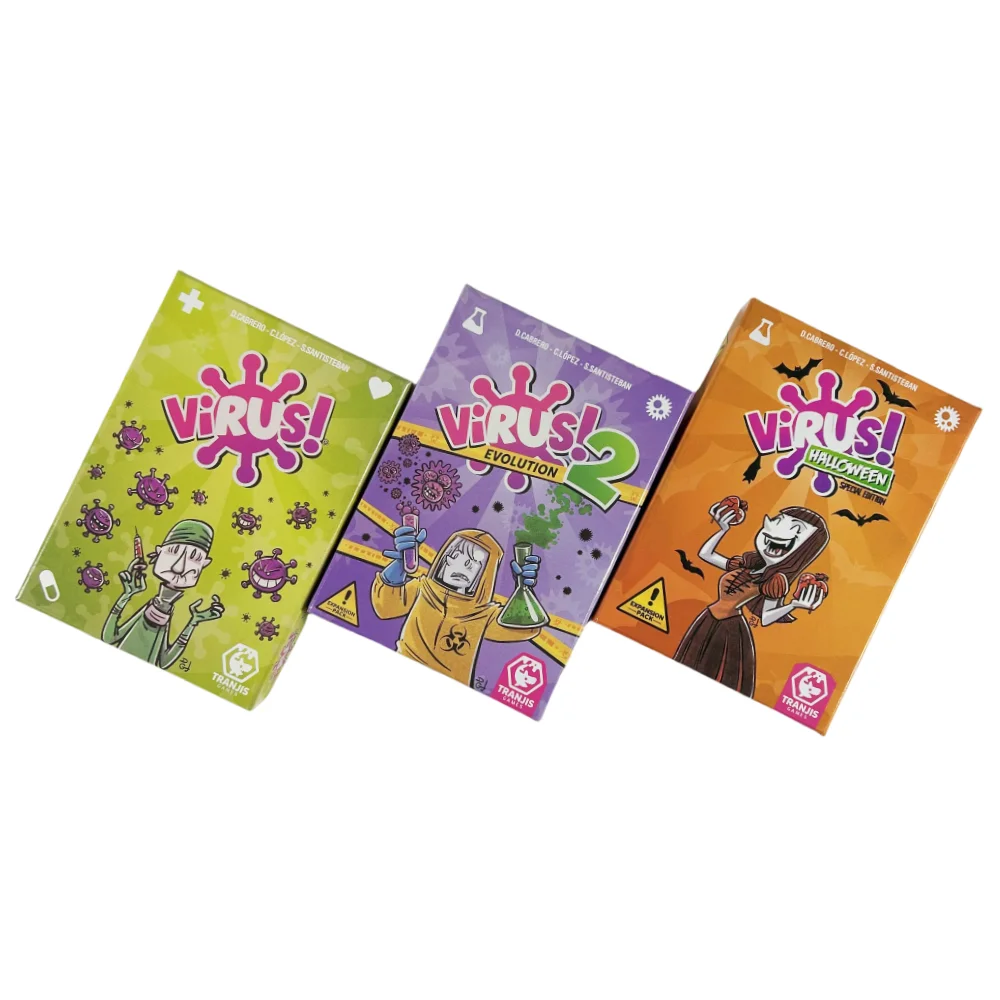 Jeu de cartes Virus 1 2 3 jeu de société le jeu de cartes Contagiously Fun Version espagnole anglaise jeu de fête pour un jeu familial d