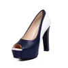 Zapatos De Mujer Elegante Damenschuhe, schwarze High Heels, Sandalen für Partys, Büro, offener Zehenbereich für den Sommer, große Größe 44, 45, T8608