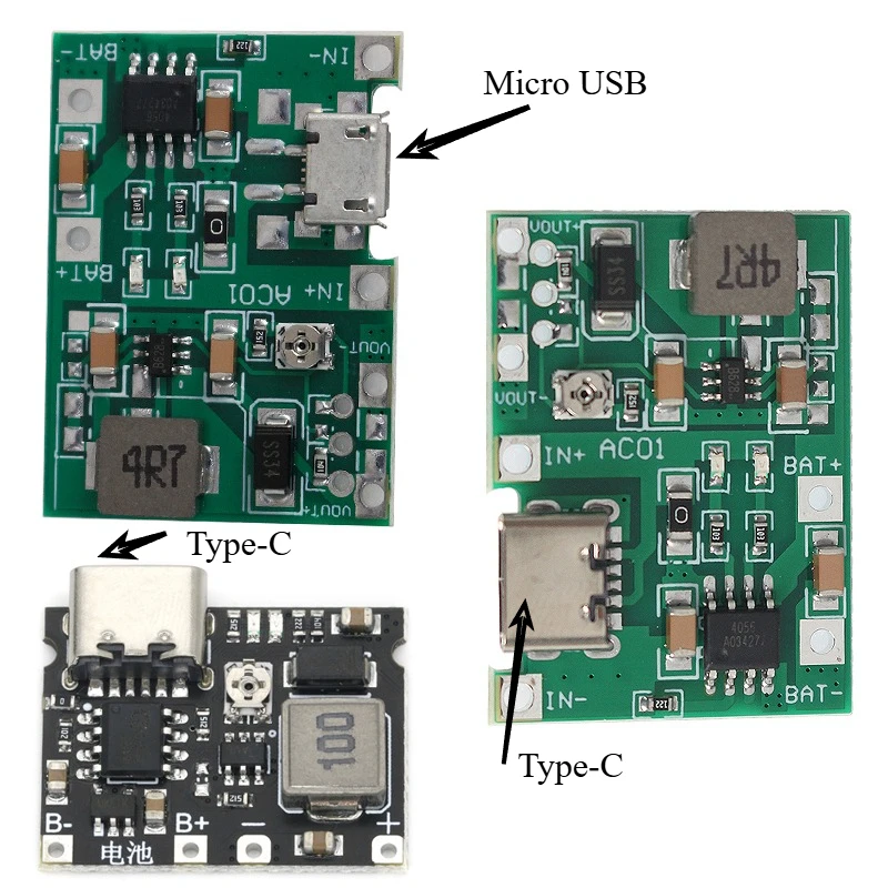 1 STÜCK Lithium Li-Ion 18650 Batterieladegerätplatine 2A 3,7 V 4,2 V 9 V DC-DC Step Up Boost Ladeplatinenmodul für Arduino DIY Image