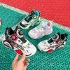 Kids'Casual Schuhe Turnschuhe Cartoon PU Leder Sommer Schuhe Für Kinder Anti-slip Atmungsaktive Rot Blau Schuhe Größe 28-39