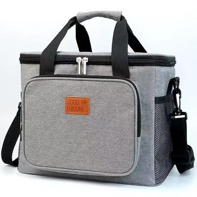Insulated Lunch Box Cooler Bag with Adjustable Shoulder Strap – Multi-Compartment, Leakproof Oxford Fabric, Keeps Food Hot/Cold for Hours, Ideal for Office, Picnic, Hiking, Beach, Men Women, Stylish Durable Outdoor Lunch Backpack