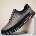 scarpe da ginnastica comode da uomo in similpelle marrone – scarpe da esterno ammortizzate e antiscivolo per camminare, lavorare e indossare tutti i giorni