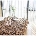 coperta in maglia con stampa leopardata, copridivano in stile nordico, coperta per il riposino con aria condizionata in ufficio, nuovo arrivo