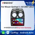 ESSGOO 9 "Radio per auto Carplay senza fili per Nissan Qashqai 1 J10 2007-2013 Android auto Lettore multimediale Car Stereo WIFI GPS 1080p