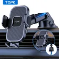 TOPK D38Z Supporto per telefono da auto Supporto per telefono da auto super stabile per cruscotto/vento/visiera dell'aria compatibile con tutti i telefoni cellulari