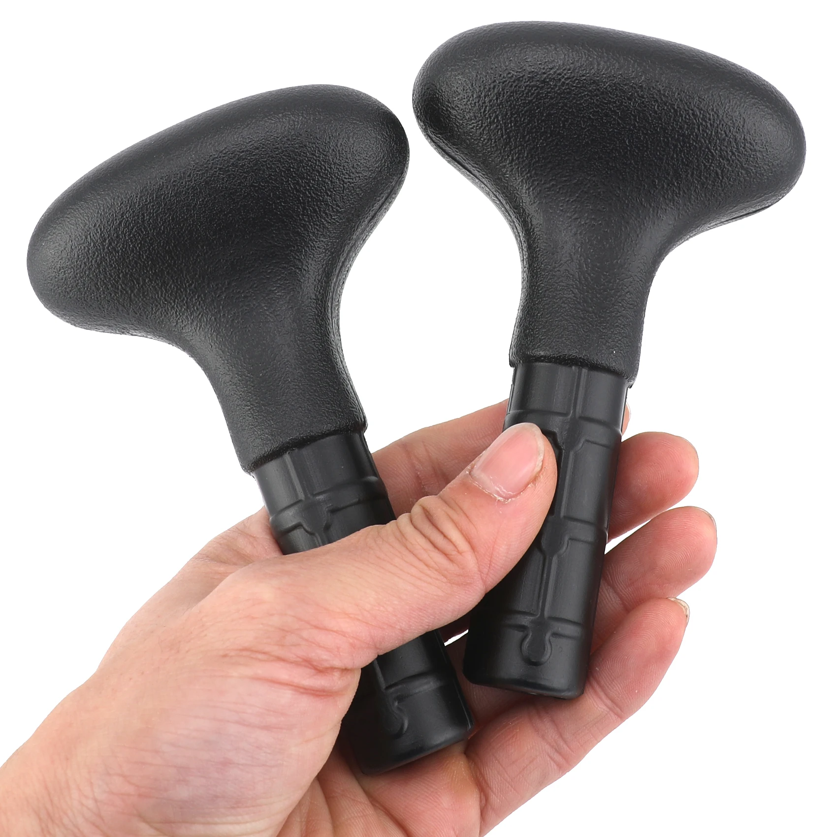 2pcs SUPs Paddle Handle for Stand-up Paddle Carbon Fiber Palm Handle Replacement for DIY Summer Water Sports Paddles Accessories