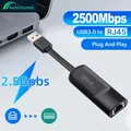 Kebidumei 2500Mbps Adattatore Ethernet 2.5G USB Tipo C a RJ45 Scheda di rete Wired Ethernet Gigabit Lan Adattatore Hub per MacBook iPad