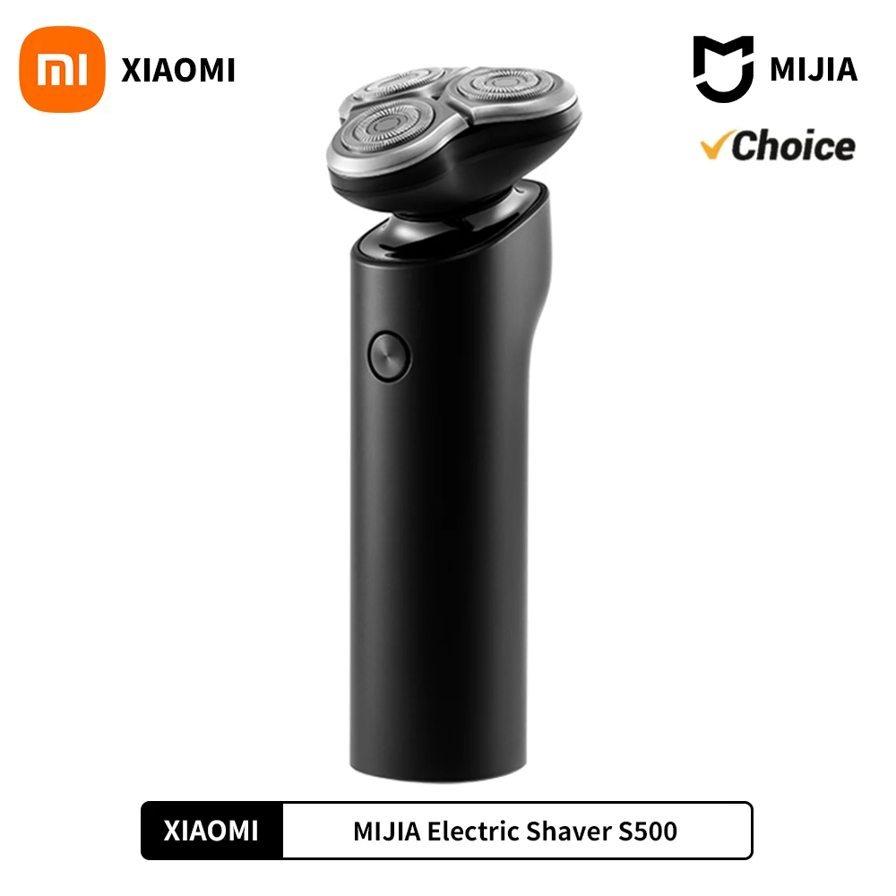 XIAOMI MIJIA S500 Electric Shaver Dry Wet Shaving Triple Blade Trimmer Beard Floating Head Men