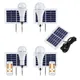 Lampade a energia solare portatili a luce solare Lampadina a LED per illuminazione da campeggio all'aperto Lampada a sospensione per tende