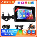 Srnubi 5 pollici portatile wireless CarPlay digitale cruscotto per moto schermo di visualizzazione navigazione GPS Moto Android Auto BT Monitor
